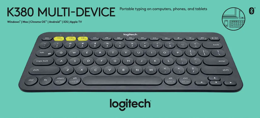 Logitech Keyboard K380 Multi-Device Bluetooth [DE] black 